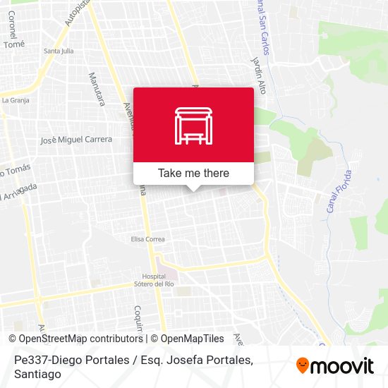Pe337-Diego Portales / Esq. Josefa Portales map
