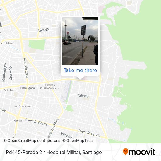 Pd445-Parada 2 / Hospital Militar map