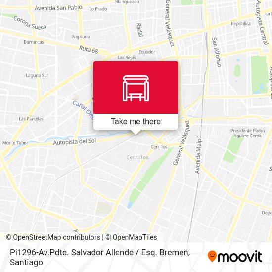 Mapa de Pi1296-Av.Pdte. Salvador Allende / Esq. Bremen