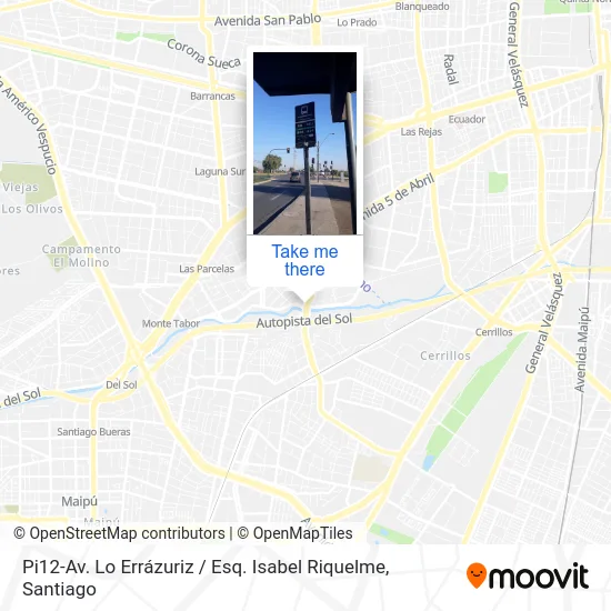 Mapa de Pi12-Av. Lo Errázuriz / Esq. Isabel Riquelme