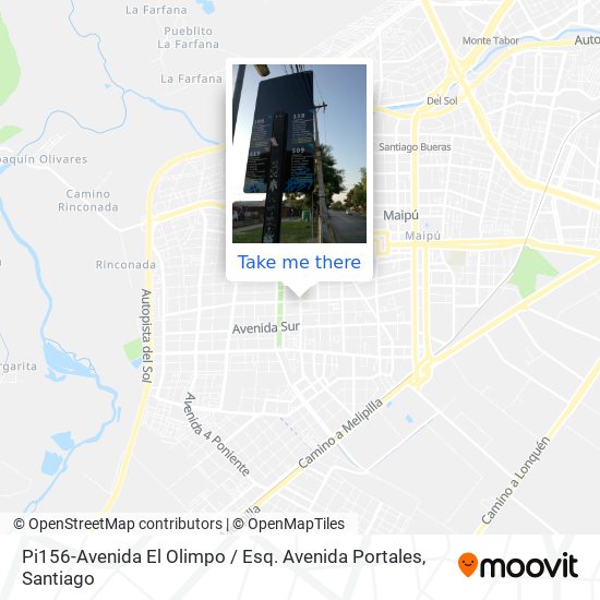 Pi156-Avenida El Olimpo / Esq. Avenida Portales map