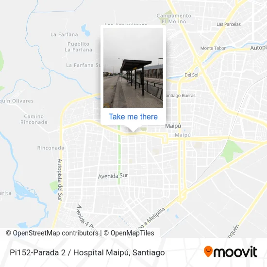 Pi152-Parada 2 / Hospital Maipú map