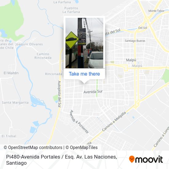 Mapa de Pi480-Avenida Portales / Esq. Av. Las Naciones