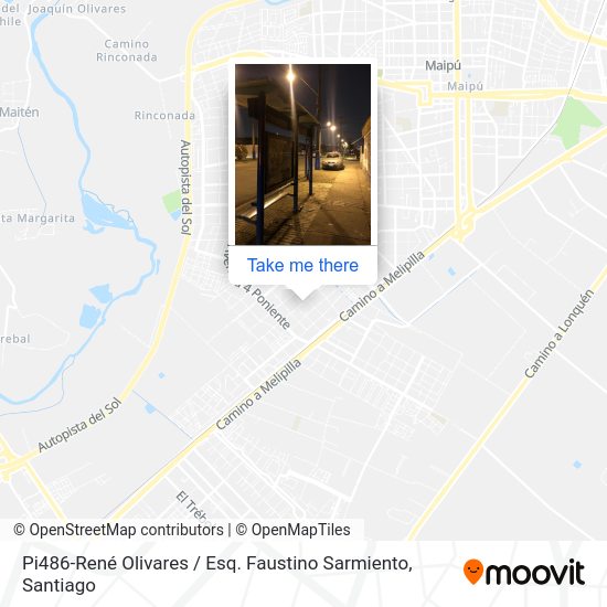 Mapa de Pi486-René Olivares / Esq. Faustino Sarmiento
