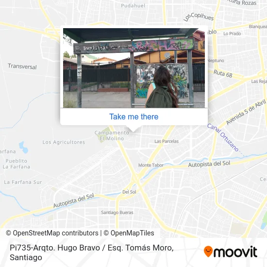 Pi735-Arqto. Hugo Bravo / Esq. Tomás Moro map