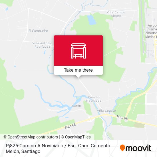 Pj825-Camino A Noviciado / Esq. Cam. Cemento Melón map