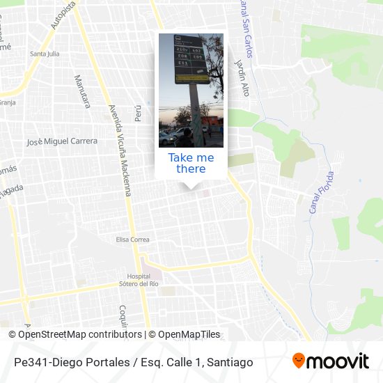 Pe341-Diego Portales / Esq. Calle 1 map