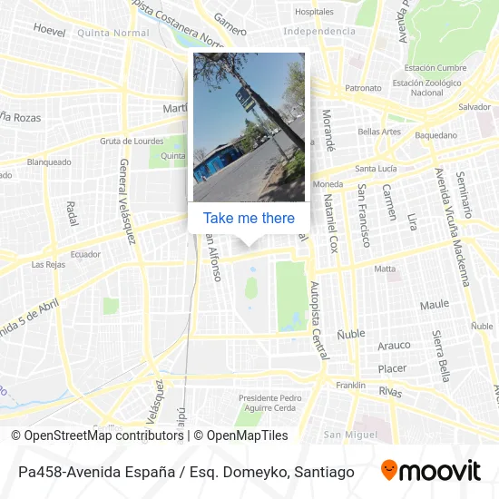Mapa de Pa458-Avenida España / Esq. Domeyko