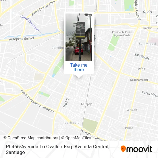 Ph466-Avenida Lo Ovalle / Esq. Avenida Central map