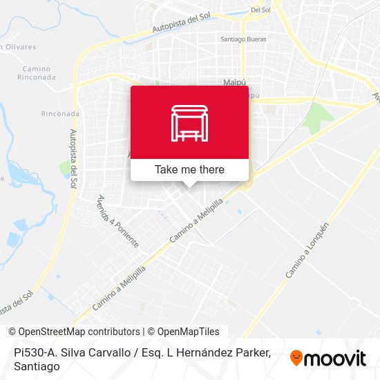 Pi530-A. Silva Carvallo / Esq. L Hernández Parker map