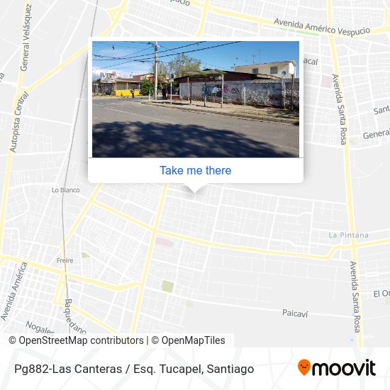 Pg882-Las Canteras / Esq. Tucapel map
