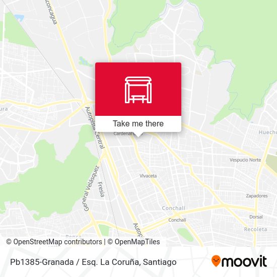 Pb1385-Granada / Esq. La Coruña map