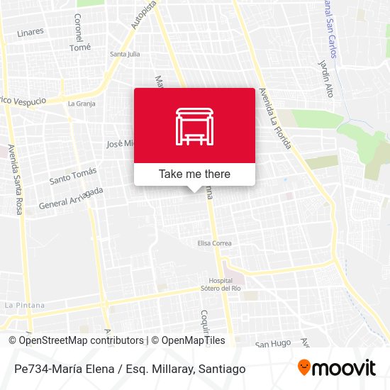 Mapa de Pe734-María Elena / Esq. Millaray