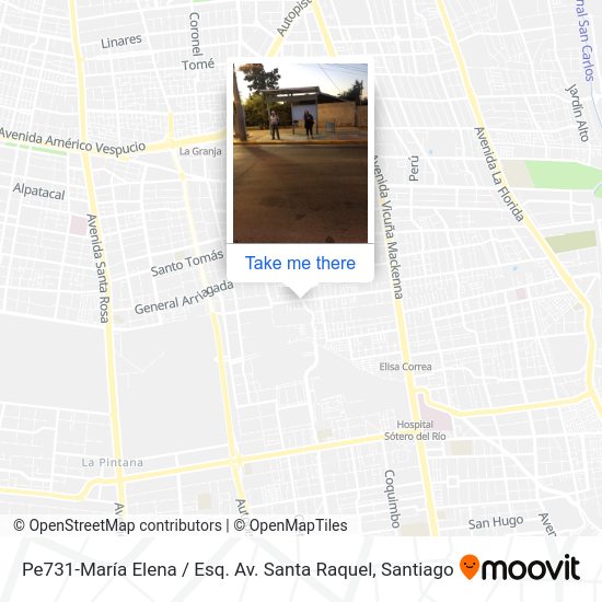 Pe731-María Elena / Esq. Av. Santa Raquel map