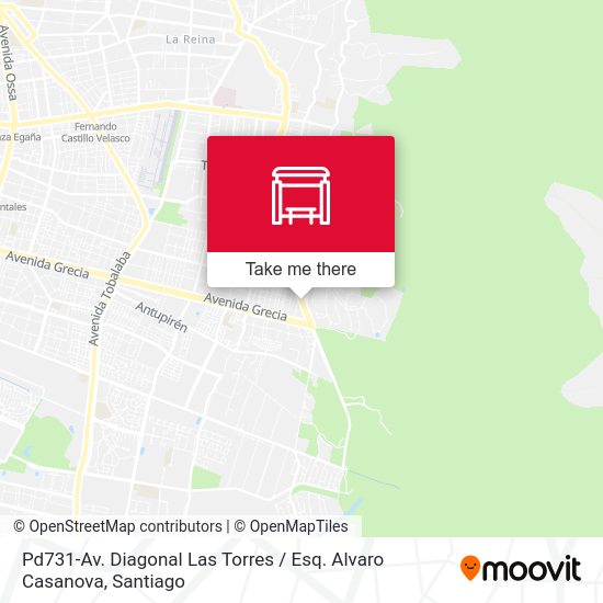 Pd731-Av. Diagonal Las Torres / Esq. Alvaro Casanova map