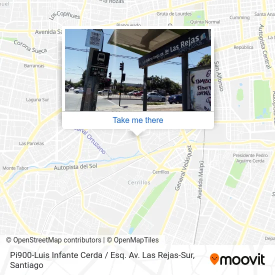 Pi900-Luis Infante Cerda / Esq. Av. Las Rejas-Sur map