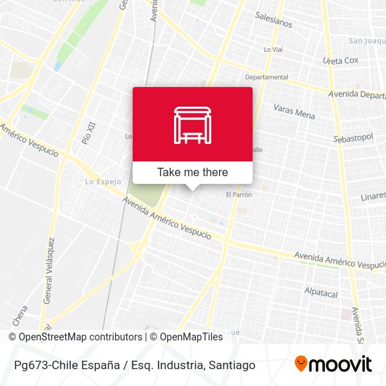 Pg673-Chile España / Esq. Industria map