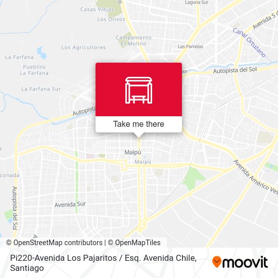 Pi220-Avenida Los Pajaritos / Esq. Avenida Chile map