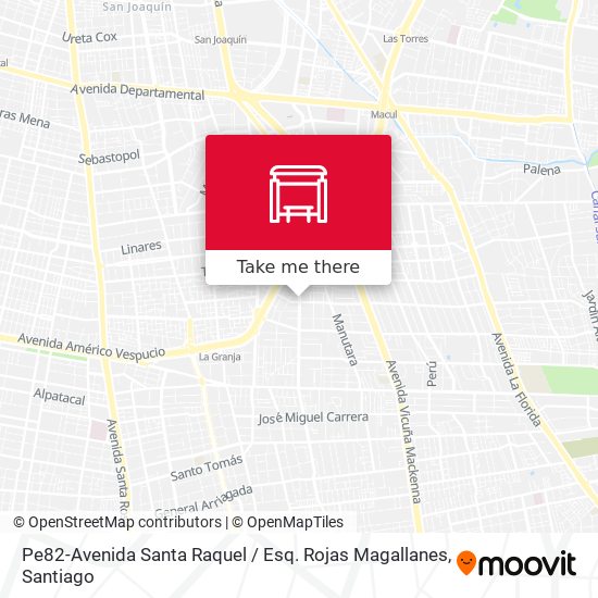 Pe82-Avenida Santa Raquel / Esq. Rojas Magallanes map