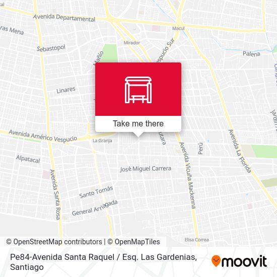 Mapa de Pe84-Avenida Santa Raquel / Esq. Las Gardenias