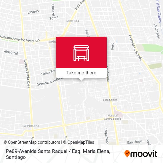 Pe89-Avenida Santa Raquel / Esq. María Elena map