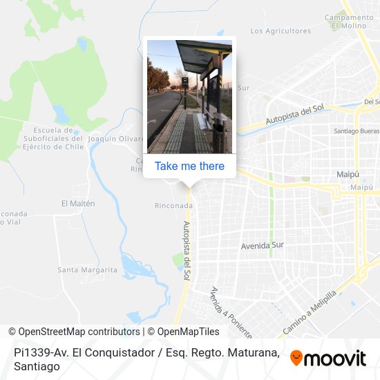 Mapa de Pi1339-Av. El Conquistador / Esq. Regto. Maturana