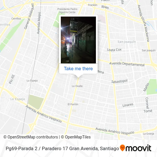 Pg69-Parada 2 / Paradero 17 Gran Avenida map