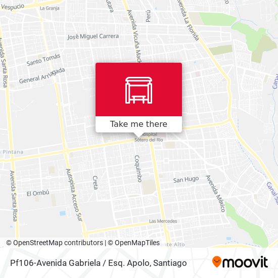 Pf106-Avenida Gabriela / Esq. Apolo map