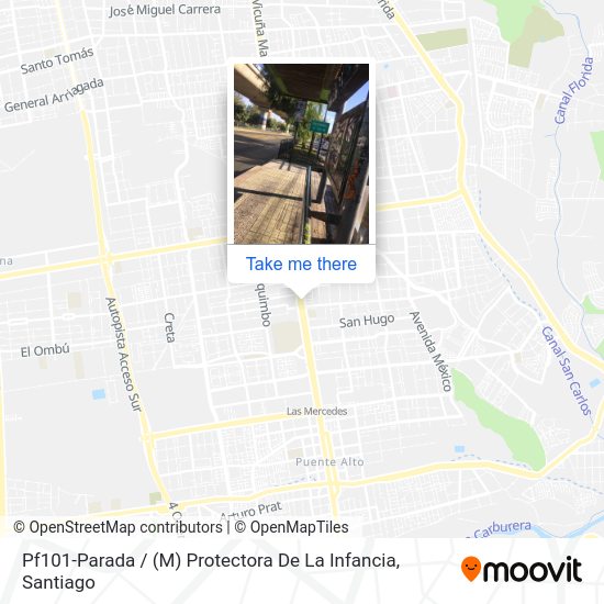 Mapa de Pf101-Parada / (M) Protectora De La Infancia