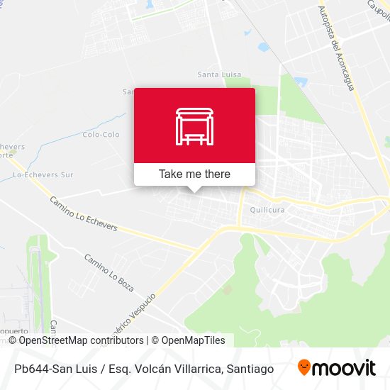 Mapa de Pb644-San Luis / Esq. Volcán Villarrica