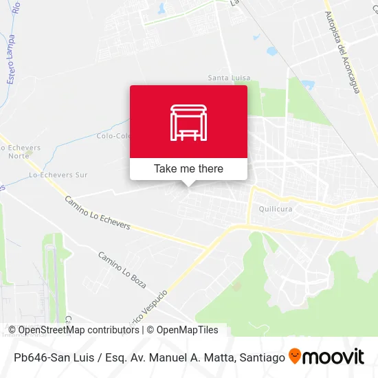Pb646-San Luis / Esq. Av. Manuel A. Matta map