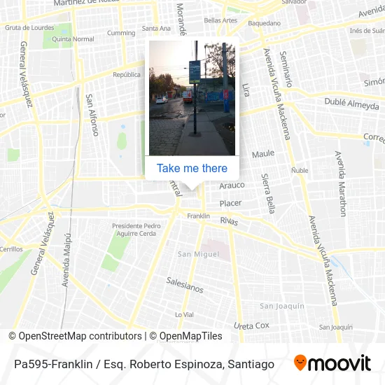 Pa595-Franklin / Esq. Roberto Espinoza map