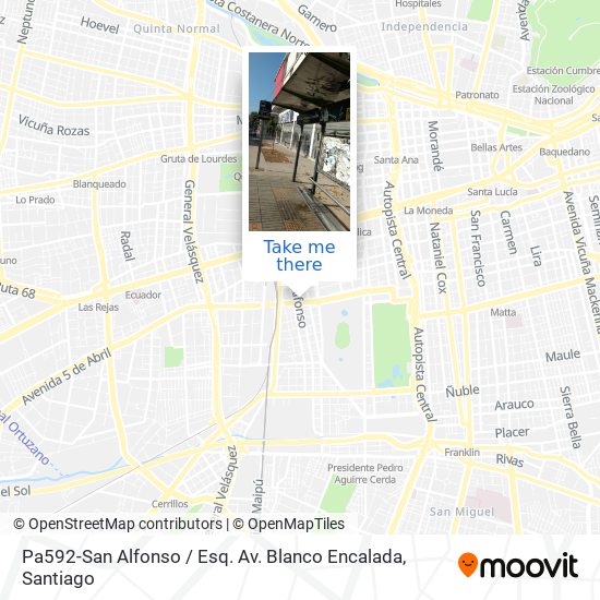 Pa592-San Alfonso / Esq. Av. Blanco Encalada map