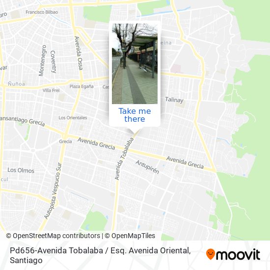 Pd656-Avenida Tobalaba / Esq. Avenida Oriental map