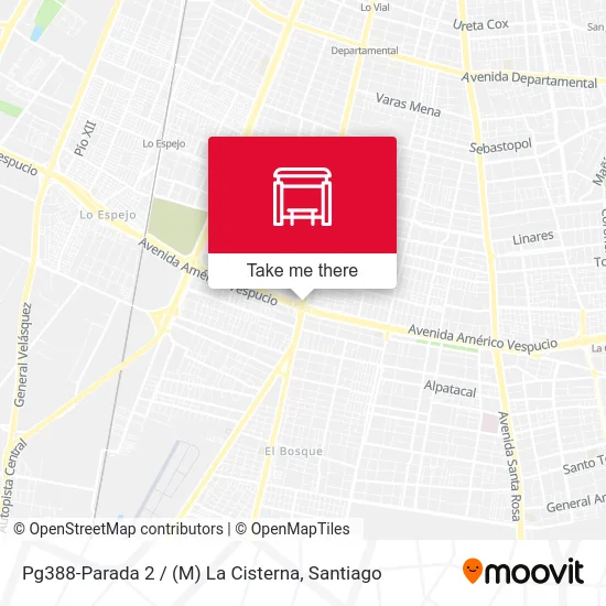 Pg388-Parada 2 / (M) La Cisterna map