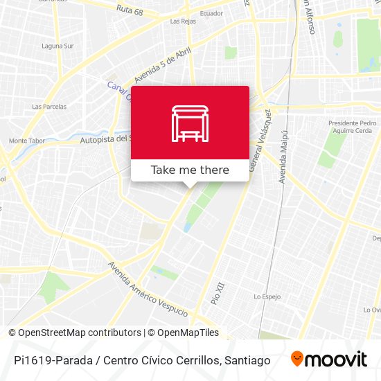 Pi1619-Parada / Centro Cívico Cerrillos map
