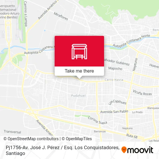 Pj1756-Av. José J. Pérez / Esq. Los Conquistadores map