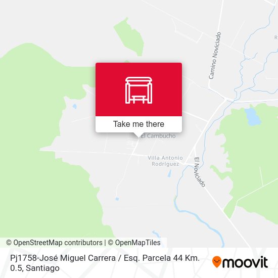 Pj1758-José Miguel Carrera / Esq. Parcela 44 Km. 0.5 map