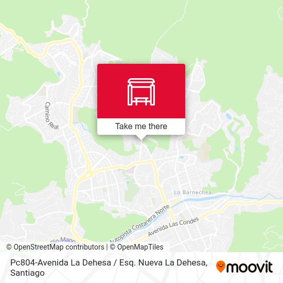 Pc804-Avenida La Dehesa / Esq. Nueva La Dehesa map