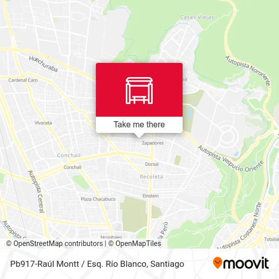 Pb917-Raúl Montt / Esq. Río Blanco map