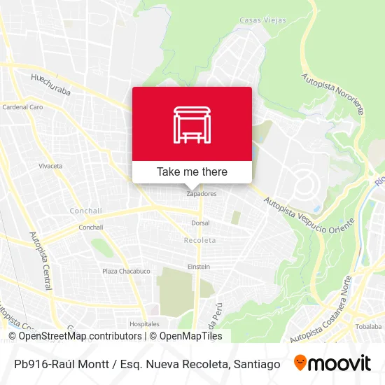 Pb916-Raúl Montt / Esq. Nueva Recoleta map