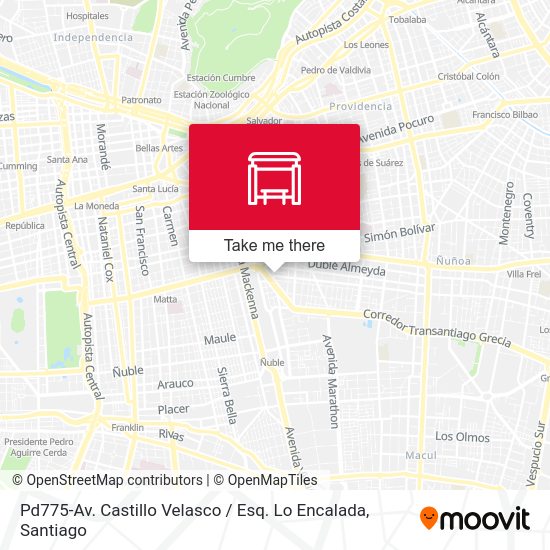 Pd775-Av. Castillo Velasco / Esq. Lo Encalada map