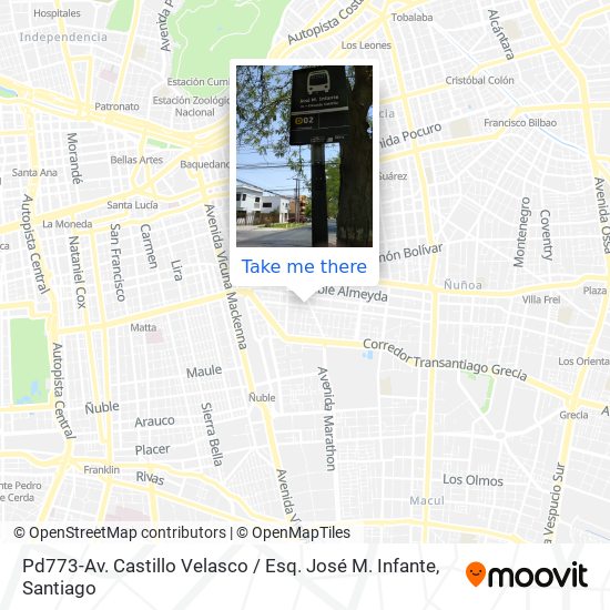 Pd773-Av. Castillo Velasco / Esq. José M. Infante map