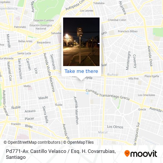 Mapa de Pd771-Av. Castillo Velasco / Esq. H. Covarrubias