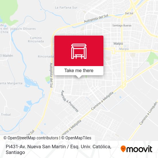 Pi431-Av. Nueva San Martín / Esq. Univ. Católica map