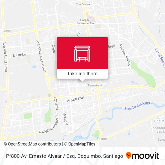 Pf800-Av. Ernesto Alvear / Esq. Coquimbo map