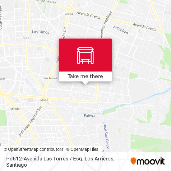 Pd612-Avenida Las Torres / Esq. Los Arrieros map