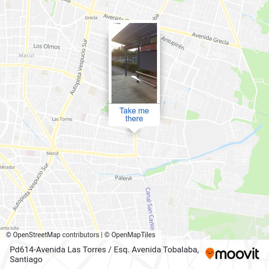 Pd614-Avenida Las Torres / Esq. Avenida Tobalaba map