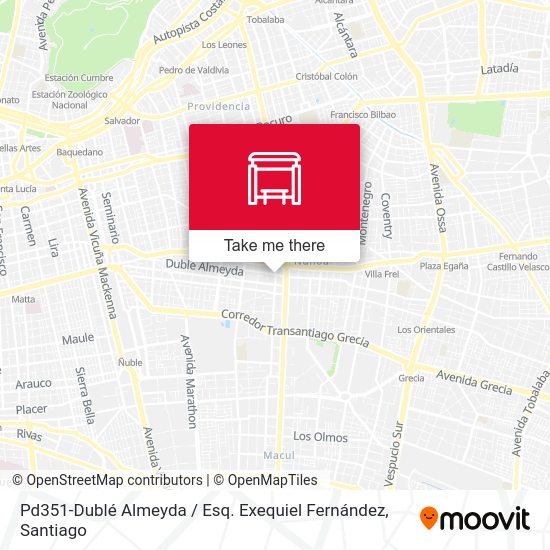 Pd351-Dublé Almeyda / Esq. Exequiel Fernández map
