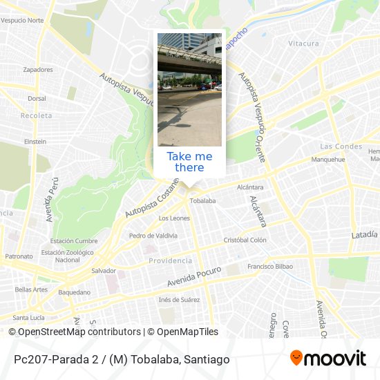 How to get to Pc207-Parada 2 / (M) Tobalaba in Santiago by Micro or Metro?
